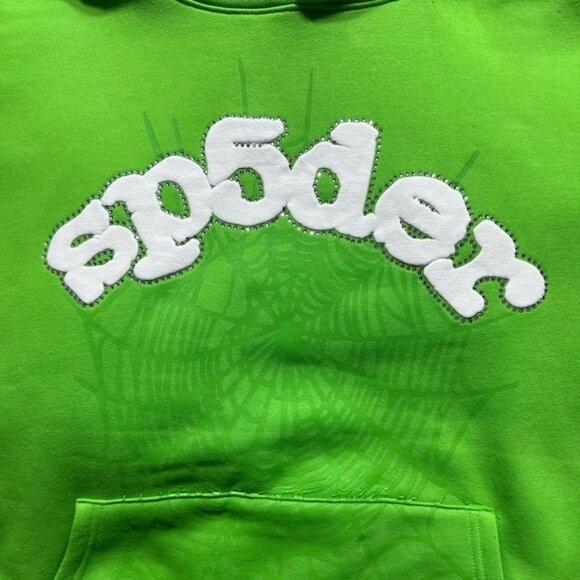 Sp5der Legacy Hoodie ‘Green’ - Picture 3 of 4